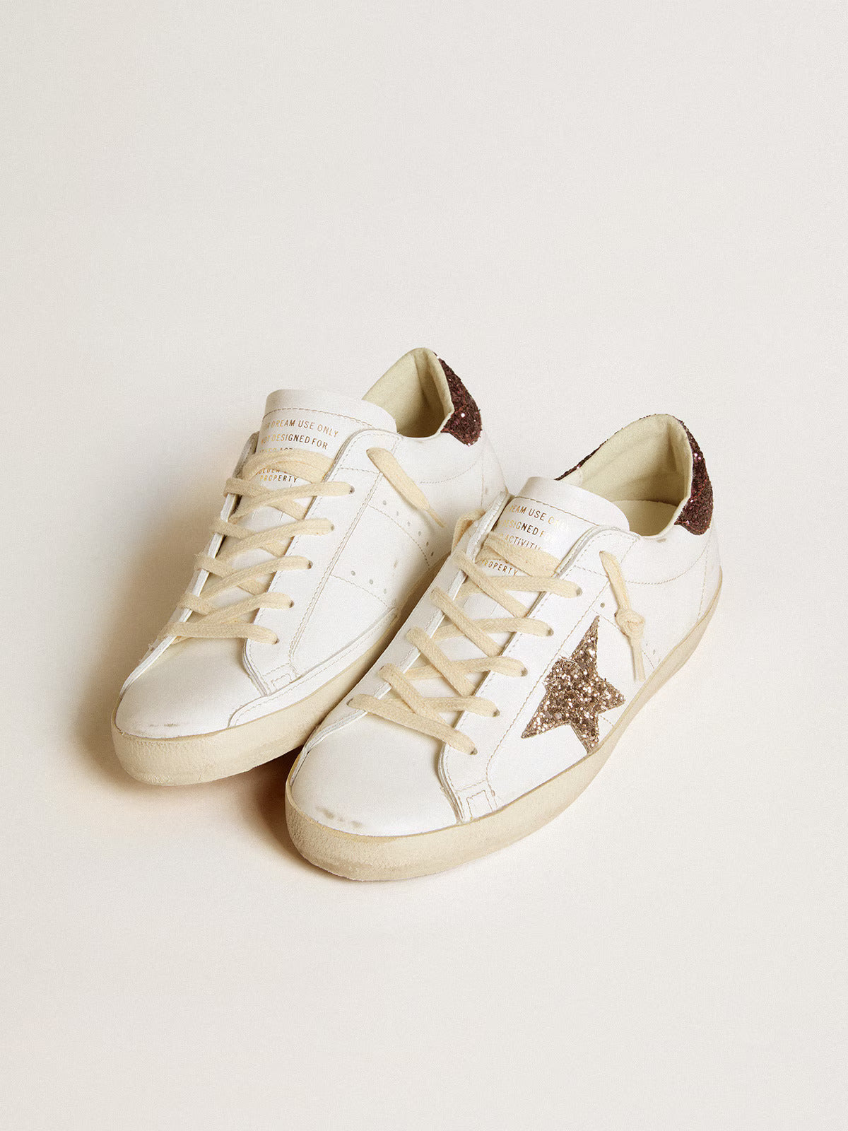 GGDB - Super-Star avec étoile en paillettes dorées et talon en paillettes bordeaux