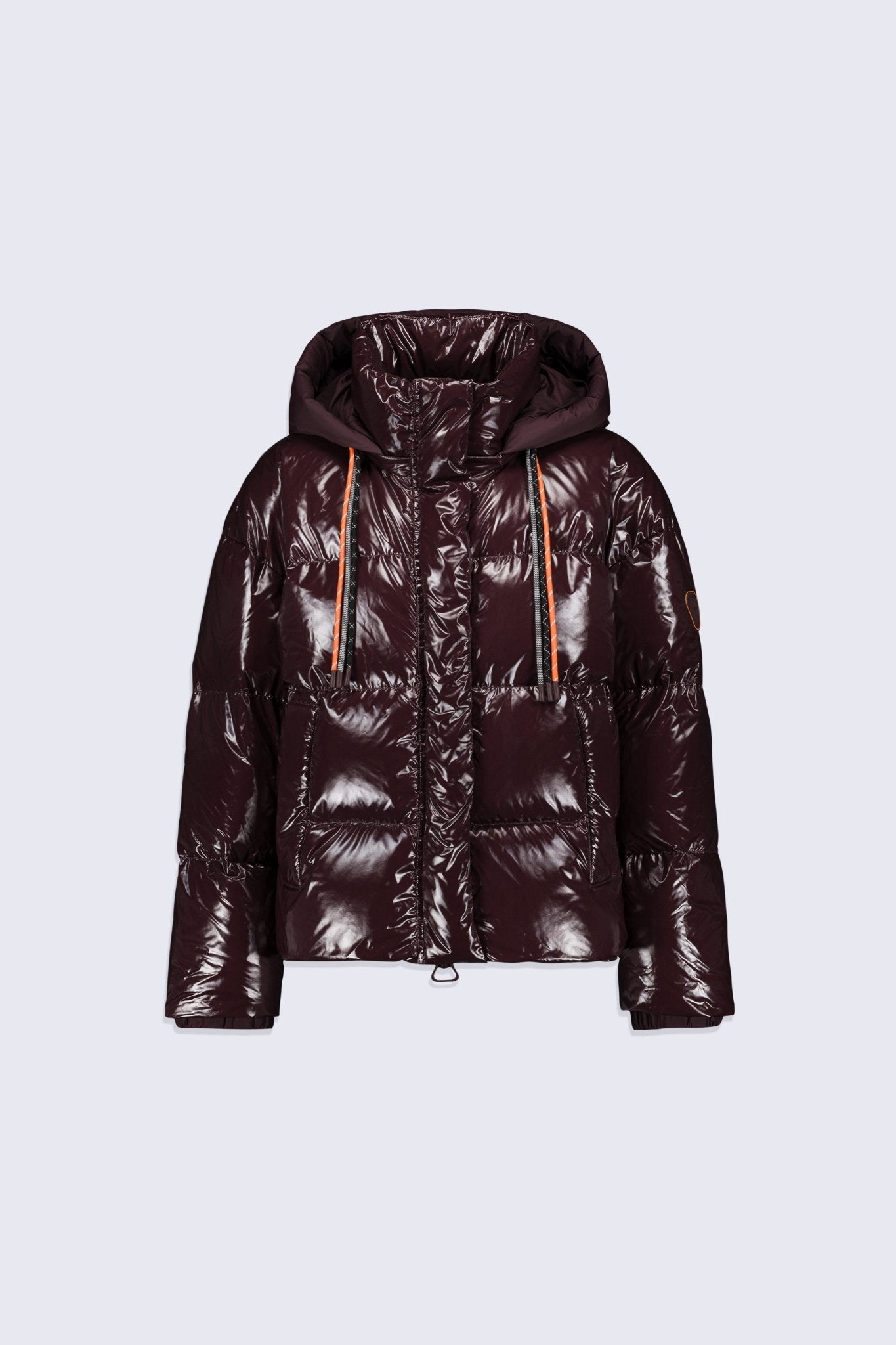 Lili Bright shiny short puffer jacket